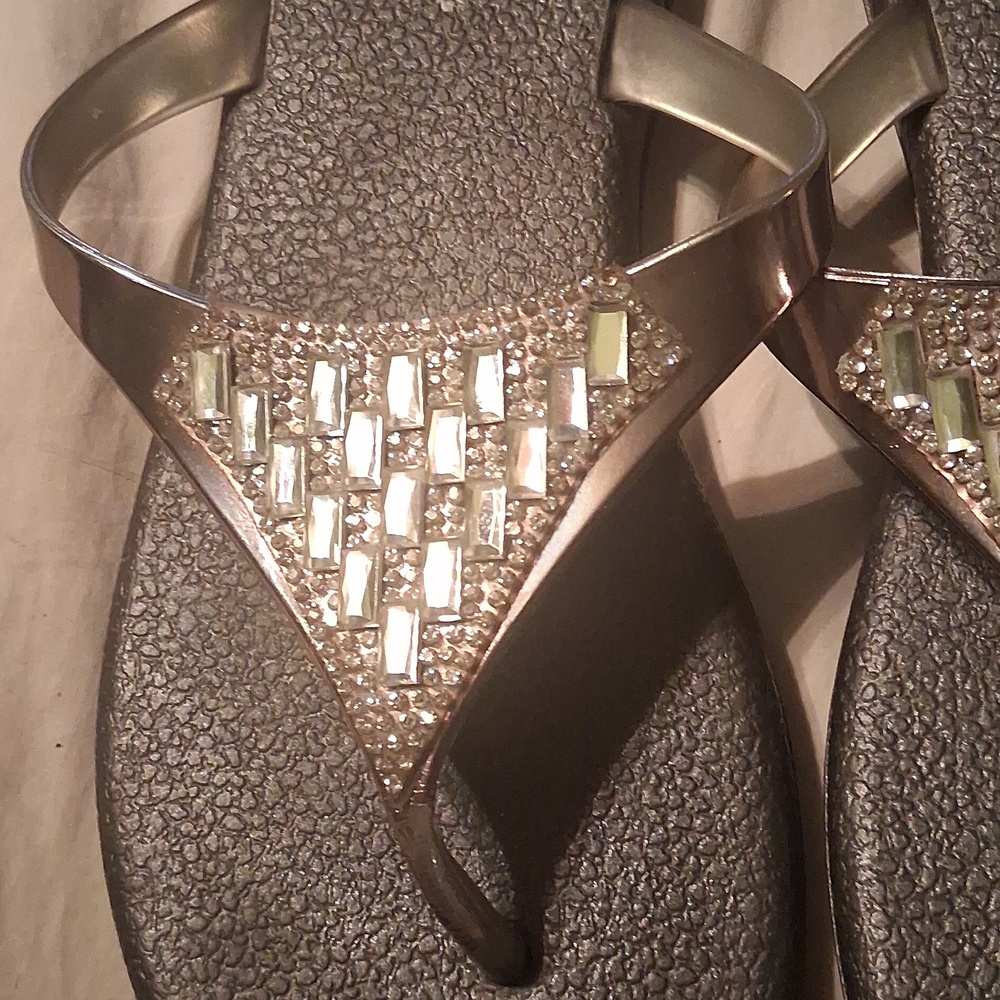 Stylish Rhinestone Sandals - Picture 2 of 5